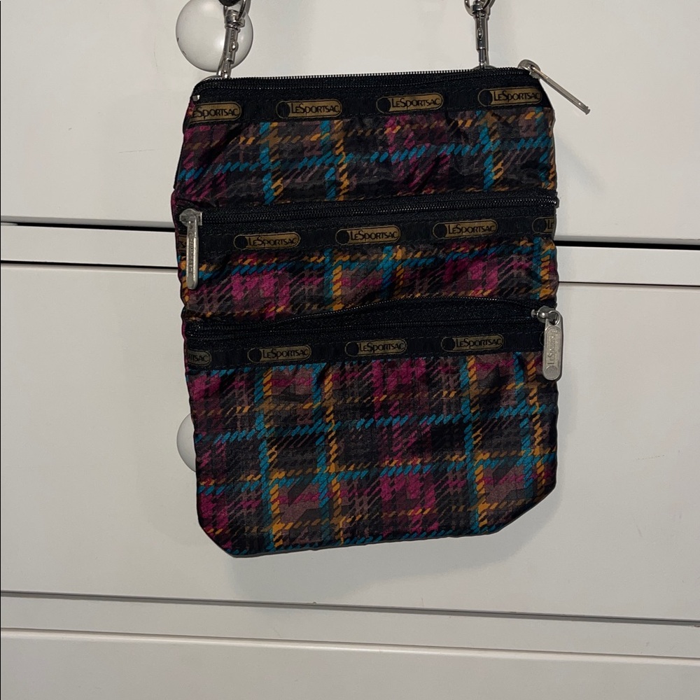 LeSportsac Multicolor Plaid Crossbody Bag
